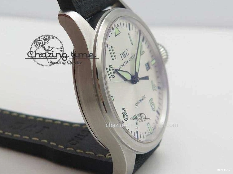 MIROTIME 0224 Pilot Mark XVI “Father & Son 2012” MK Maker SS Sliver Dial A2892 On Black Leather Strap Attractive 7373